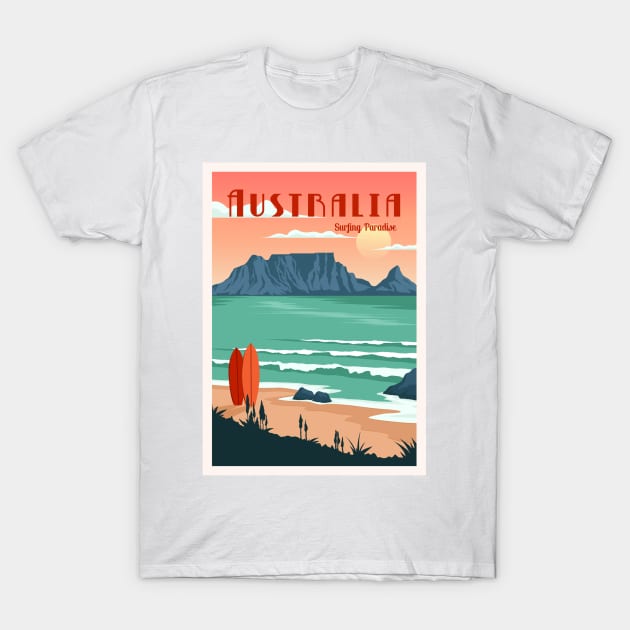 Australia surfing paradise T-Shirt by NeedsFulfilled